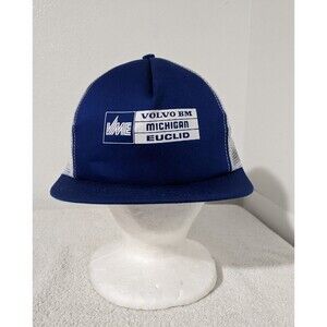 Volvo BM Michigan Euclid VME Group Blue Mesh Trucker Hat Cap Vintage One Size